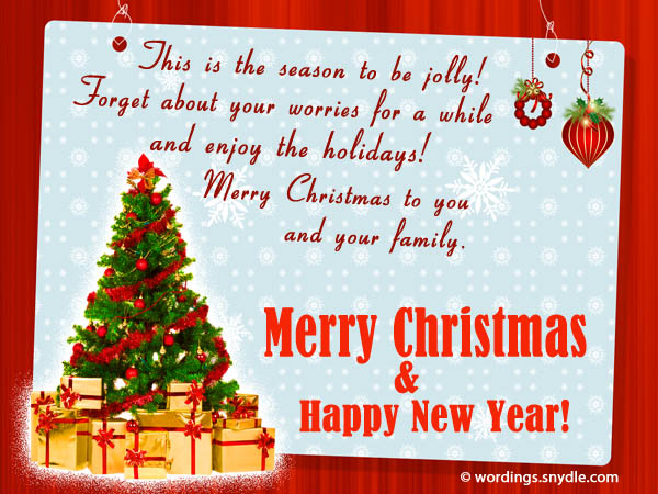 Inspirational Christmas Messages, Quotes and Greetings – Wordings and ...