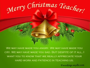 Christmas Messages for Teachers – Wordings and Messages