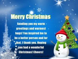 Inspirational Christmas Messages, Quotes and Greetings – Wordings and ...