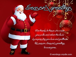 Seasons Greetings Messages, Wishes and Quotes – Wordings and Messages