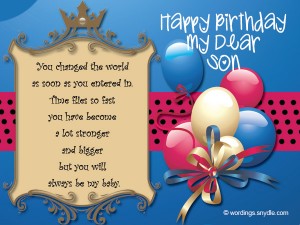 Birthday Wishes for Son – Wordings and Messages