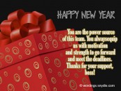 Happy New Year Messages for Boss – Wordings and Messages