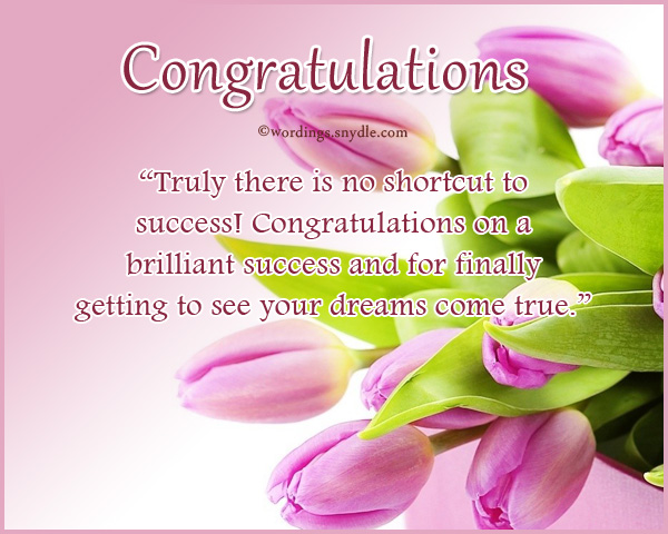 Congratulations Messages For Achievement – Wordings and Messages