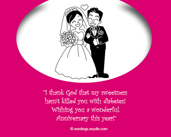 Funny Wedding Anniversary Messages - Wordings and Messages