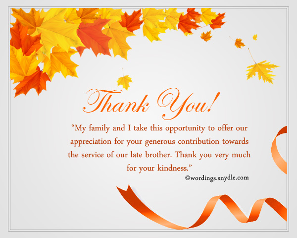 Sympathy Thank You Notes – Wordings And Messages