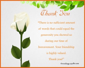 Sympathy Thank You Notes – Wordings and Messages