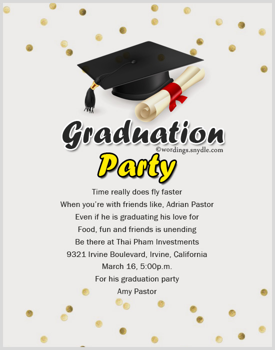 Graduation Party Invitation Sayings 7