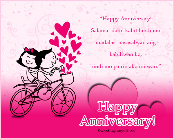 happy anniversary messages in tagalog