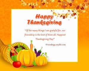 Happy Thanksgiving Day Greetings Messages – Wordings and Messages