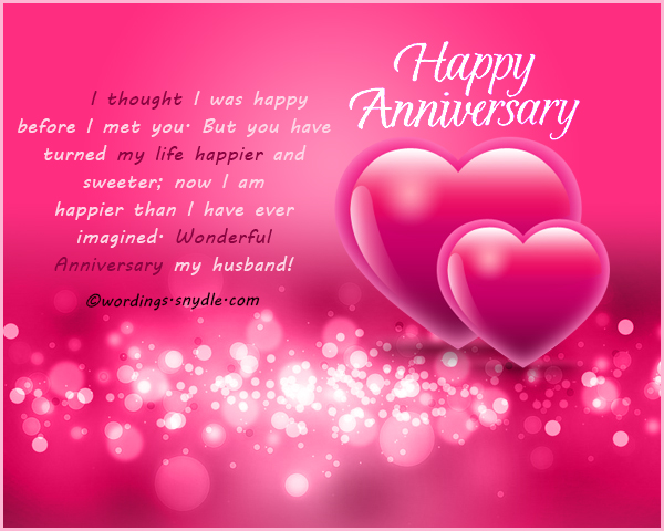 wedding anniversary hubby