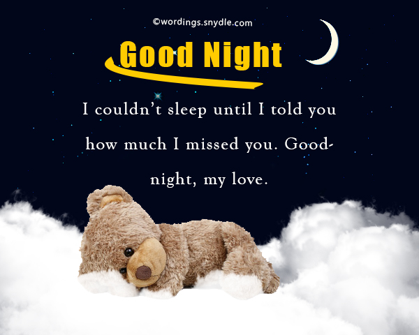 Sweet goodnight something to say 85 Good