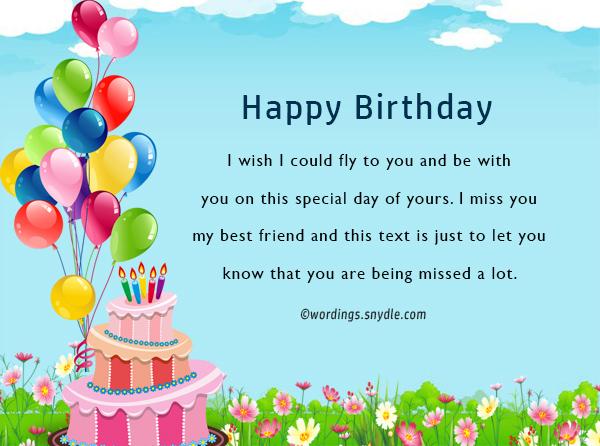 Birthday Wishes For Best Friend Female - Wordings and Messages