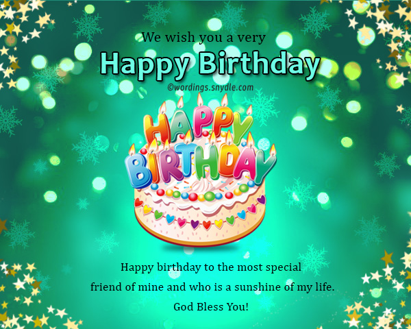 Birthday Wishes For Best Friend Female Wordings and Messages