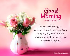 Good Morning Wishes for Lover – Wordings and Messages