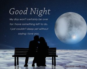 Good night wishes for lover – Wordings and Messages