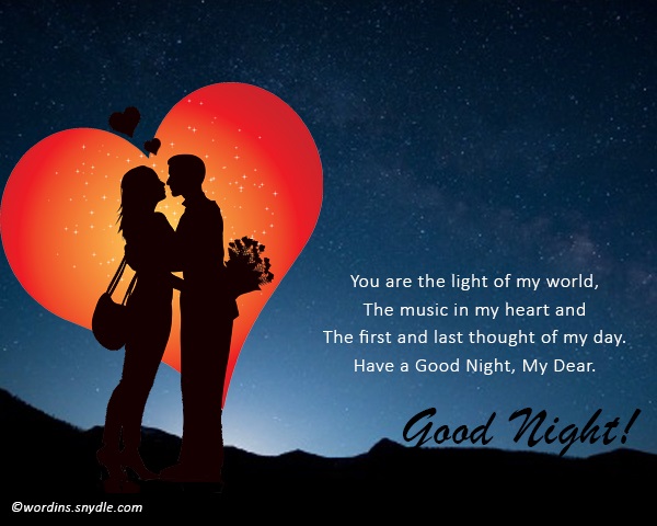 Good night wishes for lover – Wordings and Messages