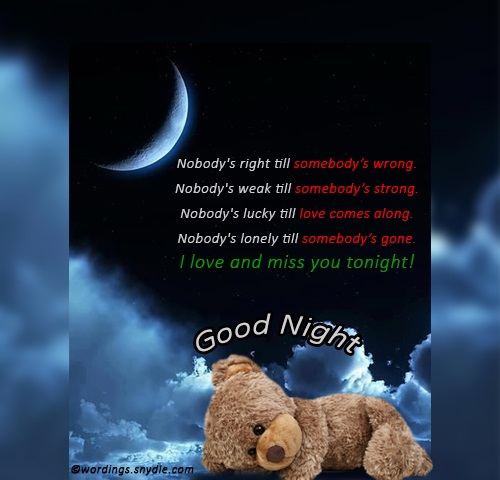 Good Night Wishes For Lover Wordings And Messages